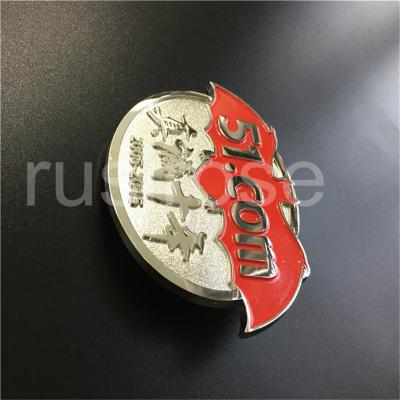 China Company anniversary celebration commemorative medal custom, corporate anniversary celebration metal badge custom for sale