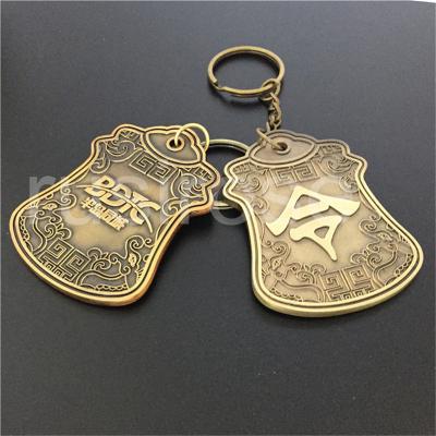 China Personalized hero commemorative keychain custom, hero call order antique double-sided keychain for sale