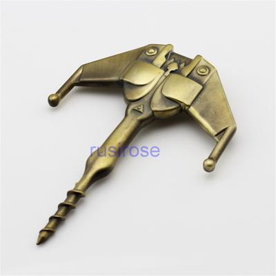 China High-end bottle opener badge custom, wine bottle opener batch custom, can add LOGO bottle opener for sale