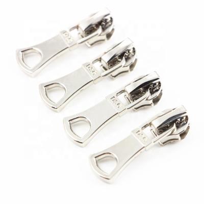 China Other Custom Logo Metal Zipper Pull Design Handbag Rainbow Alloy Zipper Slider For Jacket for sale