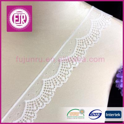 China Durable Non-Elastic Chantilly Lace Trim 4cm, Border Lace Trim, Italian Trimming Lace for sale