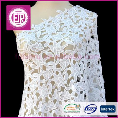 China Viable Hot Selling White Venice Lace Fabric Elegant Guipure Lace Fabric Lace Fabric for sale