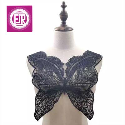 China Sustainable Butterfly Pattern Lace Applique, Lace Applique For Tops And Dresses, Lace Applique Wholesale for sale