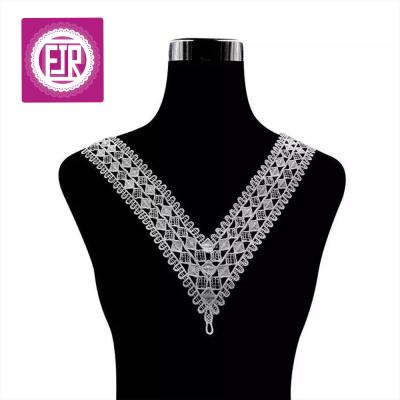 China Viable v shape neck lace, v shape lace neckline, v shape collar lace for dresses for sale