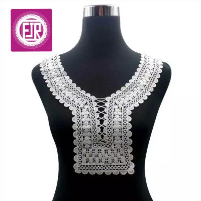 China Viable Popular Neck Lace Wholesale, Embroidered Neck Lace Trimming, Embroidered Collar Lace Applique for sale