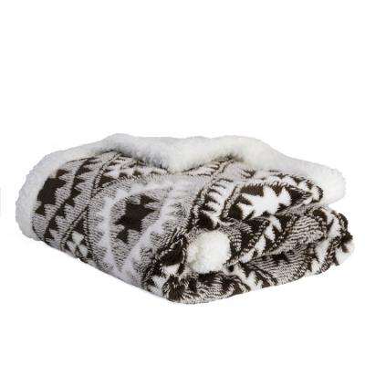 China Anti-Static Fashion Designed Super Soft Thick Flannel New 150 X 120 Sherpa Throw Blanket for sale