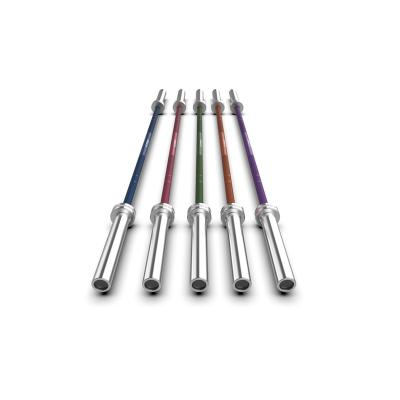 China Universal Factory Made Pads Chrome Threaded Barbell Aluminum Olympic Bar for sale