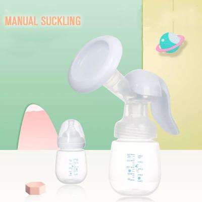 China Factory Supplier BPA Free Medical Grade Silicone Manual Breast Pump / Breastfeeding Bottle for sale