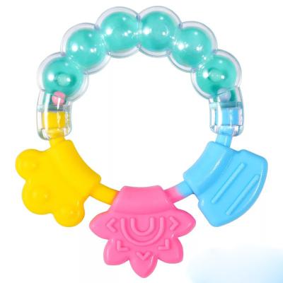 China 100%food grade silicone teether wholesale 100% silicone teether baby pearl teether kids ring teether for sale