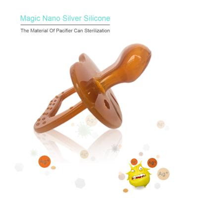 China Wholesale food grade nano silver silicon silicone baby bite fresh food feeder fruit teether infant pacifier for sale