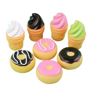 China Bath Toy Cute Style Scream Ice Cream Toys Water Bath Toys Baby Game Donut Floating Toys for sale