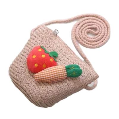 China arming & Custom Wholesale Custom Disarm Straw Bag Custom Beach For Baby Kids Girls Cute Colorful Woven Door Bags Making for sale