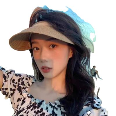 China Wholesale Women's Character Summer Sunshade Custom Straw Hats Women Girls Kids Girls Sun Visor Outdoor Beach Hat for sale