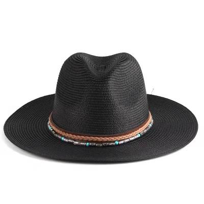 China Custom Wholesale Custom Hat Unisex Cool Cowboy Sun Hat Men Character Fashion Straw Hat Outdoor Manufacturing for sale