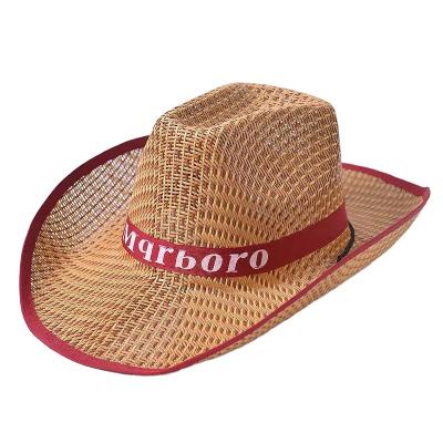 China Wholesale custom made straw hat unisex fresh cowboy hat men character fashion character fashion straw hat outdoor manufacturing for sale