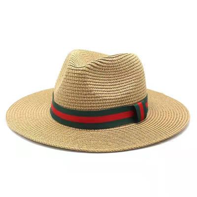 China Custom Wholesale Farmer Hat Straw Bucket Sun Hat Fashion Character Unisex Panama Cool Cowboy Hat for sale