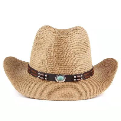 China Custom Wholesale Custom Hat Unisex Cool Cowboy Sun Hat Men Character Fashion Straw Hat Outdoor Manufacturing for sale