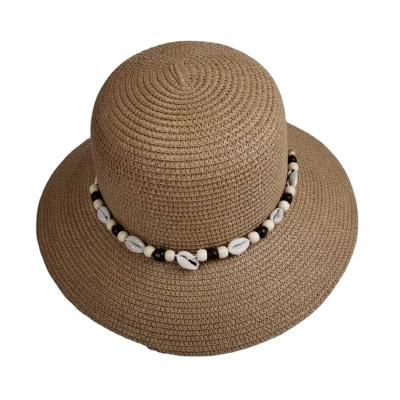 China Custom Character Women's Sun Paper Panama Beach Women's Summer Straw Hat Wholesale for sale