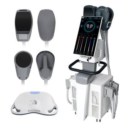 China EMS Sculpting Machine Cellulite Reduction And Fitness Body Slimming Device With 4 Handles Tesla Training Butt Lifter for sale