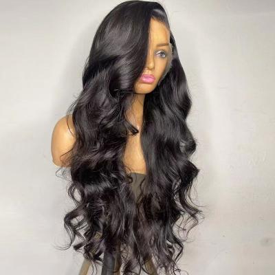 China Natural Wave HD Lace Frontal Closure Wigs Pre Plucked Cuticle Aligned 100% Human Hair Wigs Natural Virgin Hair Wave Wigs For Woman for sale