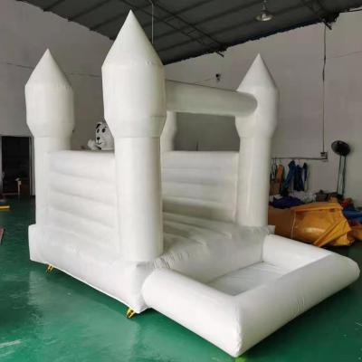 China White PVC Toddler Bounce House With Ball Pool RBH-002A for sale