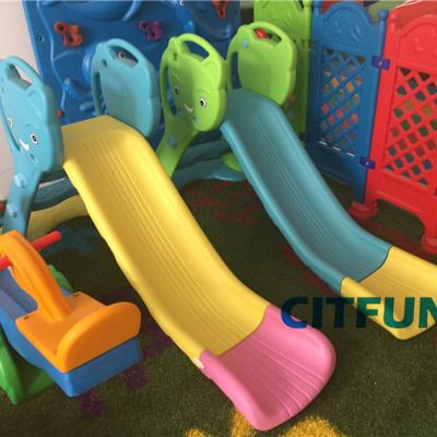 China PP-18B Plastic Single Folding Plastic Playground Slide for sale