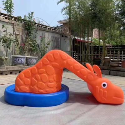 China Plastic Playground Plastic Giraffe Animal Slide PP-041D for sale