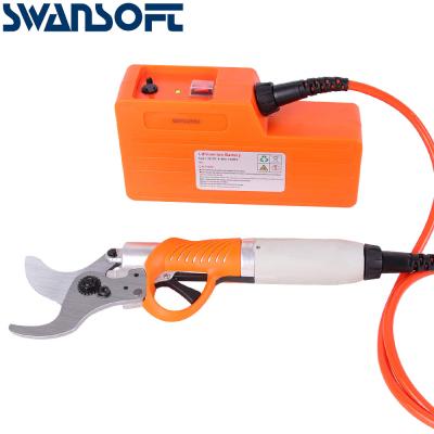 China SWANSOFT New Lithium Battery Pruner With Telescopic Pole Saw Cutter For Tree for sale