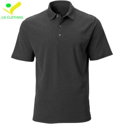 China Anti-Wrinkle Polyester Antibacterial Mens Short Sleeve Polo Shirts for sale