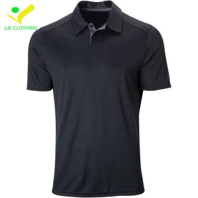 China New Arrival Custom Anti-wrinkle Plus Size Black Polo Shirts for sale