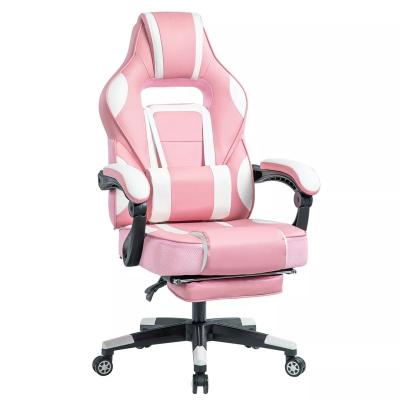 China Amazon Hot Selling Ergonomic Adjustable Metal Frame (Height) Pink Racing Computer Game Silla Gamer Gaming Chair for sale