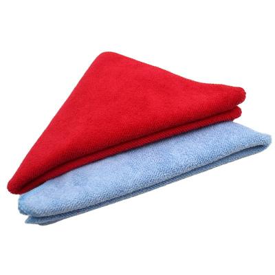 China Viable hot sale 40*40cm square shape and plain polymaid material for wholesale car towel wash towel for sale