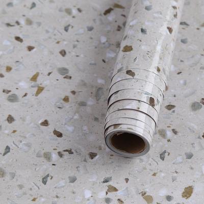 China 60cm Rolls Waterproof Marble Self-adhesive Kitchen Wallpaper 60cm Removable Waterproof Red Agate 3D Pattern Wall Papers for sale