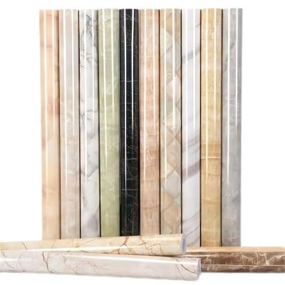 China Waterproof 3D Marble Pattern Paper Waterproof Contact Vinyl Adhesive PVC Wallpaper Skin and Paste Wallpaper for Kitchen for sale