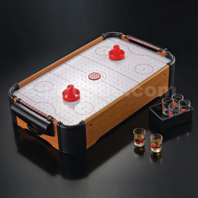 China Fiberboard Mini Indoor Sports Toys Air Table Hockey Game With Color Box for sale