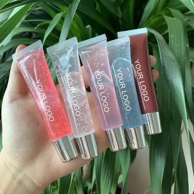 China Custom Logo OEM Transparent Waterproof Lip Lip Gloss Moisturizer Vegan Private Label Lip Oil Non Sticky Foundation for sale