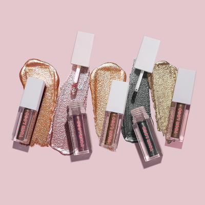 China Waterproof Make Your Own Brand Professional Eyeshadow Shimmer Waterproof Vegan Metallic Eyeshadow Private Label Pigmented Liquid Eyeshadow Te koop