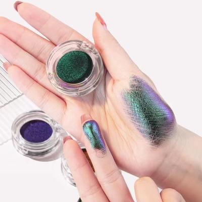 China Waterproof Make Your Own Eyeshadow Plain Case Shimmer Glitter Chameleon Eyeshadow Dye Vegan Eyeshadow Private Label Makeup Eyeshadow à venda