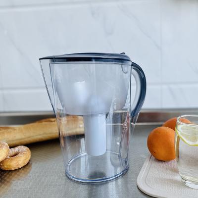 China Large-Sample Drinking Water Wholesale Household Water Filter Pitcher 3.0L ABS Alkaline Water Filter Jug for sale