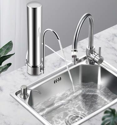 China New Design Car Household Kitchen Filtration Faucet Plastic Table Top Nice Looking 1 Steps Faucet Water Purifier Housing for sale