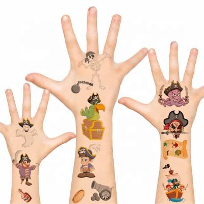 China Lovely Piraat Temporary Tattoos Children Kids Cartoon Animal Tattoo Sticker Temporary Tattoos For Children for sale