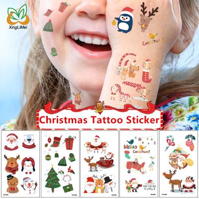 China Christmas Party Theme Temporary Tattoos Custom Waterproof Waterproof Body Arms Tattoo Stickers for sale