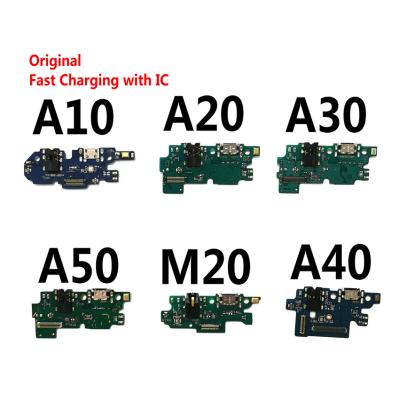 China Mobile Phone USB Connector Panel Left Charging Flex Cable With Microphone Mic Parts For Samsung Galaxy A70 A60 A50 A40 A30 A20 A10 for sale