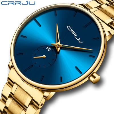 China New Automatic Date 2021 Stainless Steel Band Japan Movement Gold Watch Full Luxury Orologi And Color Men Wrist Watch for sale