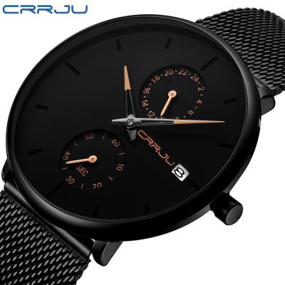 China Automatic Original Luxury Brand Quartz Factory Date Factory Date Casual Thin Mesh Steel Minimal Watch for sale