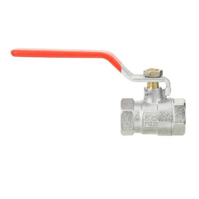 China General Danhong 1/2 Long Handle 120g Red Hexagonal Chrome Plated Ball Valve For Washing Machine for sale