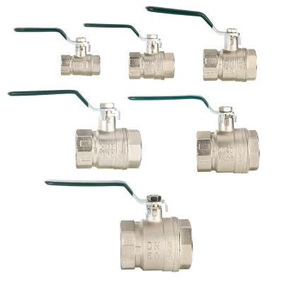 China General Danhong 2 Handle 1000g Zinc Alloy Green Octagonal Nickel Plated Ball Valve For Yard for sale