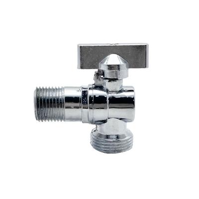 China General Danhong 1/2*3/4 125g Chrome Plated Zinc Alloy Angle Valve For Bathroom for sale