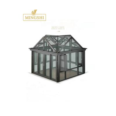 China Factory wholesale price modern cheap solarium double aluminum alloy tempered glass solarium for sale