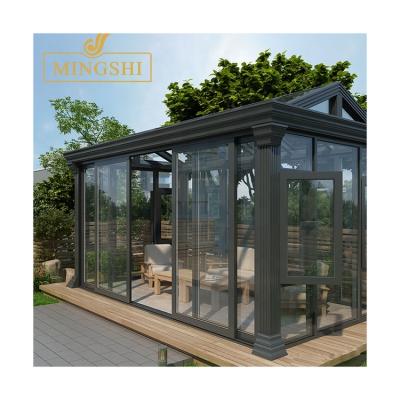 China Factory direct sale modern cheap solarium double aluminum alloy tempered glass solarium for sale